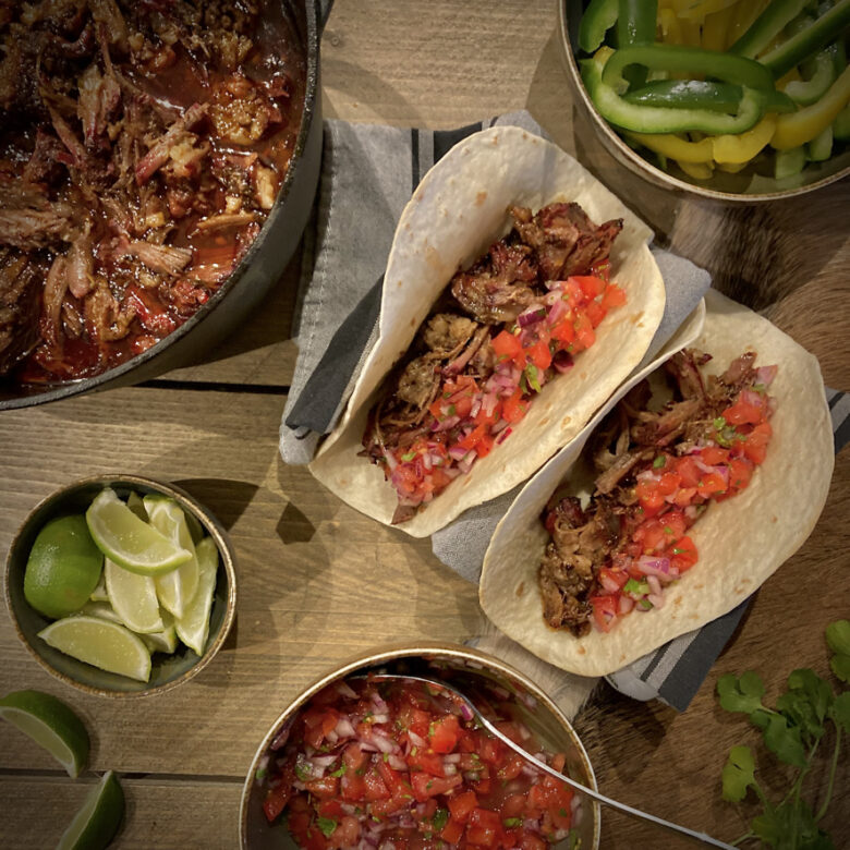pulled beef taco