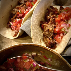 pulled beef taco